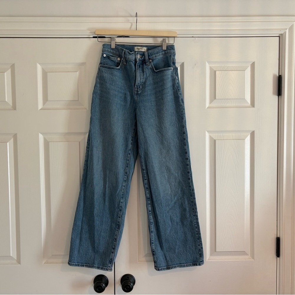 Madewell Blue perfect vintage wide leg jeans